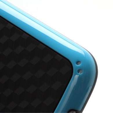 Силиконовый чехол Deexe Cube Pattern для Samsung Galaxy S4 mini (i9190) - Light Blue