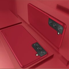 Силиконовый чехол X-LEVEL Matte для Samsung Galaxy S21 Plus (G996) - Red