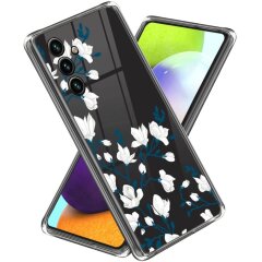 Силиконовый (TPU) чехол Deexe Pretty Glossy для Samsung Galaxy A55 (A556) - Magnolias