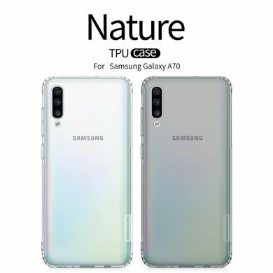 Силиконовый (TPU) чехол NILLKIN Nature для Samsung Galaxy A70 (A705) - Grey