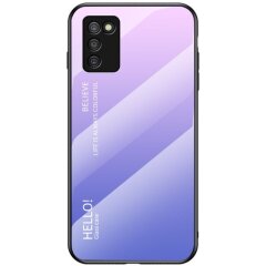 Защитный чехол Deexe Gradient Color для Samsung Galaxy A03s (A037) - Pink / Purple