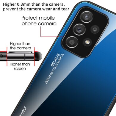 Захисний чохол Deexe Gradient Color для Samsung Galaxy A32 (А325) - Blue / Rose