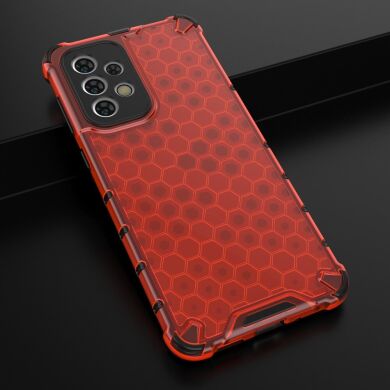 Защитный чехол Deexe Honeycomb Series для Samsung Galaxy A33 (A336) - Red