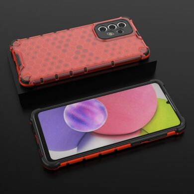 Защитный чехол Deexe Honeycomb Series для Samsung Galaxy A33 (A336) - Red