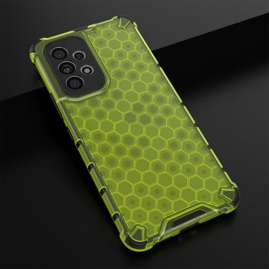 Защитный чехол Deexe Honeycomb Series для Samsung Galaxy A53 - Green