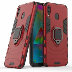 Защитный чехол Deexe Hybrid Case для Samsung Galaxy M20 (M205) - Red