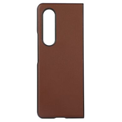 Защитный чехол Deexe Leather Case для Samsung Galaxy Fold 3 - Brown