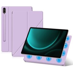 Захисний чохол Deexe Magnetic Case для Samsung Galaxy Tab S9 FE Plus (X610/616) - Purple