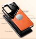 Защитный чехол Deexe Magnetic Leather Cover для Samsung Galaxy A72 (А725) - Orange. Фото 6 из 7