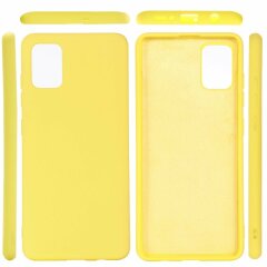 Защитный чехол Deexe Silicone Case для Samsung Galaxy A31 (A315) - Yellow