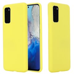 Захисний чохол Deexe Silicone Case для Samsung Galaxy S20 Plus - Yellow