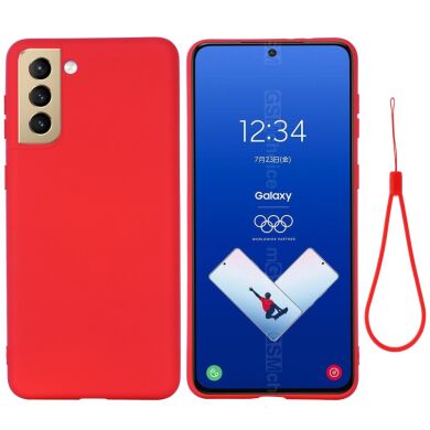 Защитный чехол Deexe Silicone Case для Samsung Galaxy S21 FE (G990) - Red