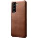 Защитный чехол KSQ Leather Cover для Samsung Galaxy S22 (S901) - Brown. Фото 1 из 4