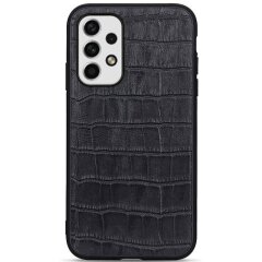 Шкіряний чохол UniCase Croco Skin для Samsung Galaxy A23 (A235) - Black