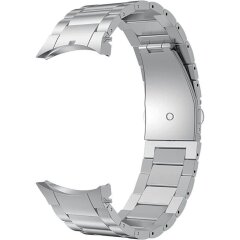 Ремешок Deexe Stainless Steel для Samsung Galaxy Watch 4 / 4 Classic / 5 / 5 Pro - Silver