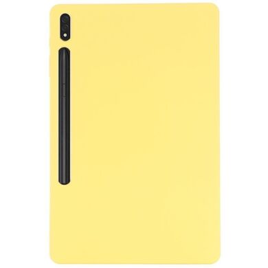 Защитный чехол Deexe Silicone Shell для Samsung Galaxy Tab S9 FE Plus (X610.616) - Yellow