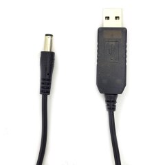 Кабель ACCLAB USB to DC (5V to 9V, 1A) - Black