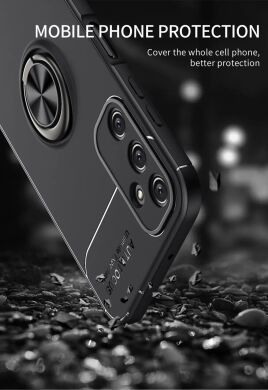 Защитный чехол UniCase Magnetic Ring для Samsung Galaxy A25 (A256) - Black / Red