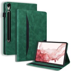 Чохол Deexe Business Style для Samsung Galaxy Tab S9 FE Plus (X610/616) - Green