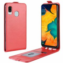 Чехол Deexe Flip Case для Samsung Galaxy A30 (A305) / A20 (A205) - Red