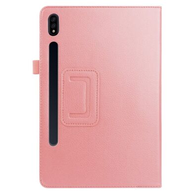 Чехол Deexe Folder Style для Samsung Galaxy Tab S7 Plus (T970/975) / S8 Plus (T800/806) - Pink