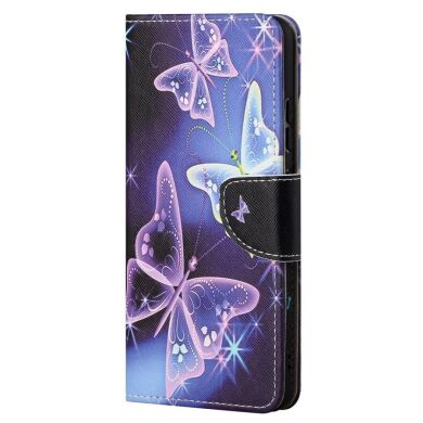 Чехол-книжка Deexe Color Wallet для Samsung Galaxy A04s (A047) / A13 5G (A136) - Sparkling Butterflies