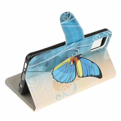 Чехол-книжка Deexe Color Wallet для Samsung Galaxy A31 (A315) - Blue Butterfly