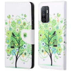Чехол-книжка Deexe Color Wallet для Samsung Galaxy A53 - Green Tree