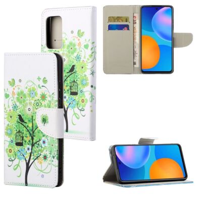 Чехол-книжка Deexe Color Wallet для Samsung Galaxy A53 - Green Tree