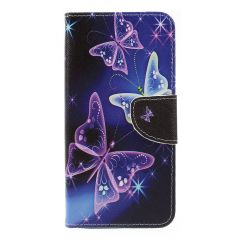 Чехол-книжка Deexe Color Wallet для Samsung Galaxy A7 2018 (A750) - Butterflies Pattern