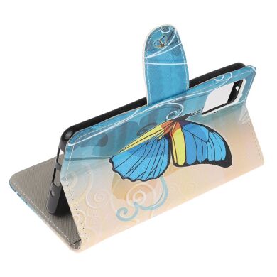 Чехол-книжка Deexe Color Wallet для Samsung Galaxy S20 FE (G780) - Blue Butterfly