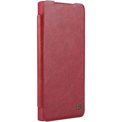 Чехол-книжка NILLKIN Qin Pro для Samsung Galaxy S22 Ultra - Red