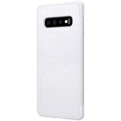 Чехол-книжка NILLKIN Qin Series для Samsung Galaxy S10 - White