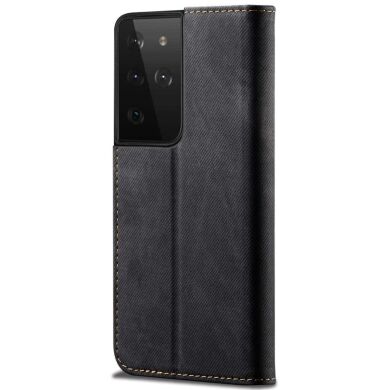 Чехол-книжка UniCase Jeans Wallet для Samsung Galaxy S21 Ultra (G998) - Black