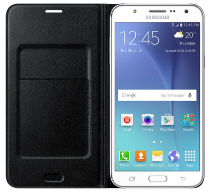 Чехол Flip Wallet для Samsung Galaxy J7 (EF-WJ700BB) - Black