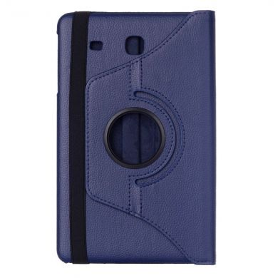 Вращающийся чехол Deexe Rotation для Samsung Galaxy Tab E 9.6 (T560/561) - Dark Blue