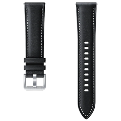 Ремінець Ridge Stitch Leather Band для Samsung Galaxy Watch 3 (41mm) ET-SLR85SBEGRU - Black