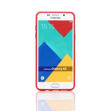Силиконовая накладка Deexe S Line для Samsung Galaxy A5 (2016) - Red