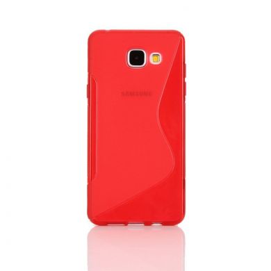 Силиконовая накладка Deexe S Line для Samsung Galaxy A5 (2016) - Red