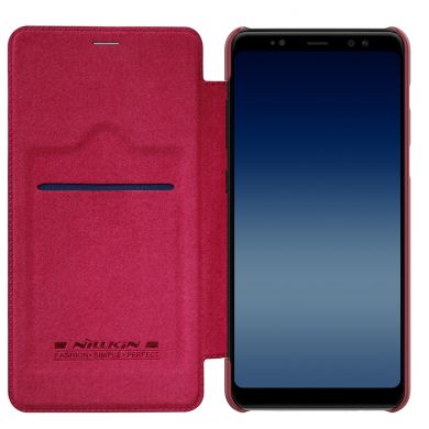 Чехол-книжка NILLKIN Qin Series для Samsung Galaxy A8+ 2018 (A730) - Red