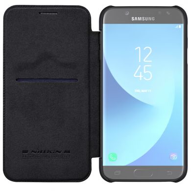 Чехол-книжка NILLKIN Qin Series для Samsung Galaxy J7 2017 (J730) - Black