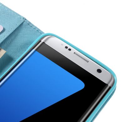 Чехол-книжка Deexe Color Wallet для Samsung Galaxy S7 edge (G935) - Heart Pattern
