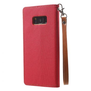 Чехол-книжка MERCURY Canvas Wallet для Samsung Galaxy S8 (G950) - Red