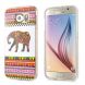 Силиконовая накладка Deexe Life Style для Samsung Galaxy S6 (G920) - Elephant Pattern. Фото 1 из 7