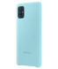 Силиконовый чехол Silicone Cover для Samsung Galaxy A51 (А515) EF-PA515TLEGRU - Blue. Фото 3 из 8