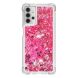 Силіконовий (TPU) чохол Deexe Liquid Glitter для Samsung Galaxy A32 5G (А326) - Pink Hearts