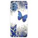 Силиконовый (TPU) чехол Deexe Pretty Glossy для Samsung Galaxy M52 (M526) - Blue Butterflies. Фото 1 из 3