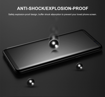 Защитное стекло BASEUS 3D Full Curved для Samsung Galaxy S8 Plus (G955) - Black