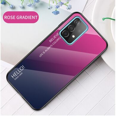 Защитный чехол Deexe Gradient Color для Samsung Galaxy A52 (A525) / A52s (A528) - Rose / Blue