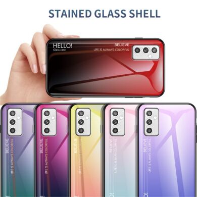 Защитный чехол Deexe Gradient Color для Samsung Galaxy M52 (M526) - Purple / Green